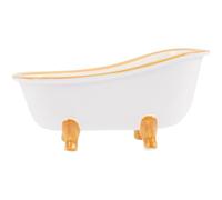 SOIMISS Hamster Ceramic Bathtub and Hideout Mini Pet Bath Box Small Animal Sand Basin Wood Grain Design for Hamsters and Guinea Pigs