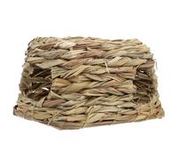 SOIMISS Hamster Hideout Tunnel Natural Straw Shelter for Small Pets Gerbils Hedgehogs Play and Hide in Animal Cages