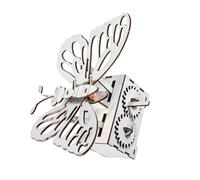 SOIMISS Hand Cranked DIY Science Butterfly for Educational Wooden Mechanical Gear Craft Kit Stem Experiment Plaything to Boost Learning and Curiosity