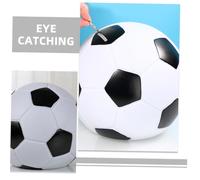 SOIMISS Hand-painted Vinyl Sports Ball Money Jar Decorative Saving Pot for Coins and Bills Football-shaped Cash Holder for Tabletop Ornament Gift for Housewarming and Birthday