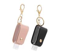 SOIMISS Hand Sanitiser Gel Bottle Cover Sturdy Plastic Keychain with Portable Travel Holder for Camping Hiking Use