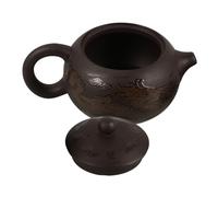 SOIMISS Handmade Purple Clay Dragon Teapot Large Capacity Chinese Style Tea Kettle with Scalding Handle Vintage Kungfu Pot for Tea Lovers and Traditional Gongfu Brewing