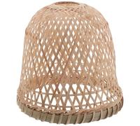 SOIMISS Handwoven Bamboo Lampshade 4.3cm Top, 20cm Bottom Diameter Rustic Pendant Light Cover for Home, Restaurant, Hotel Vintage Style Cage Lamp Shade
