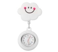 SOIMISS Hanging Nurse Watch Retractable Rope Cartoon Cloud Silicone Clip On Lapel Pocket Watch for Hospital Doctor Staff