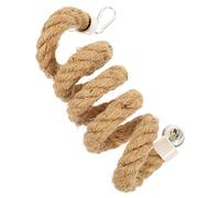SOIMISS Hanging Rope Perch for Parrots Cotton Climbing Toy with Buckle Hooks Enrich Your Bird Play Exercise for Small Birds Like Budgies Cockatiels