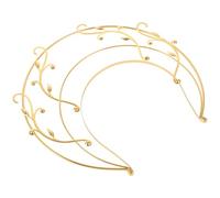 SOIMISS Headband Hand-made Craft Creates Stunning Hairstyles Elegant Golden Alloy Hair Accessory for Bridesmaids and Women for Evening and Special Occasion Wear