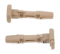 SOIMISS Headrest Guide Insert Tubes for Car Seats, 2Pcs Locking Plastic Inserts in Beige, Adjustable Diameter 12.7Mm, Providing Stable Support for Front Seat Headrest Posts