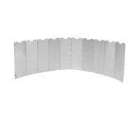SOIMISS Heat Reflecting Patio Heater Shield for Natural Gas and Propane Heaters Windproof Aluminum Alloy Reflector for Stable Flames Easy Installation Outdoor Stove Windscreen for Camping