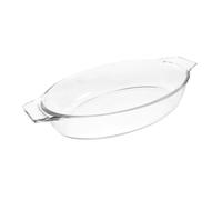 SOIMISS Heat-Resistant Glass Baking Dish with Double Handles Oval Pan for Oven Microwave Freezer Dishwasher Safe for Roasting Baking Pies Vegetables Cheese and Pot Roast
