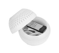 SOIMISS Hollow Out Essential Oil Diffuser Humidifier with Remote Control Drying Aromatherapy Mist for Home Bedroom Living White Uk Plug Compatible