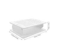SOIMISS Hotel Front Desk Business Card Stand Holder Plastic Organizer for Cards and Office Documents Transparent Desktop Display for Reception Exhibition Workspace Efficiency