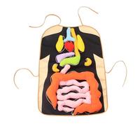SOIMISS Human Organs Apron Early Education Teaching Tool for Kindergarten Anatomy Learning Aid to Understand Body Parts Fun Preschool Educational for Organ Awareness and Interaction