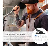 SOIMISS Ice Maker Water Line Kit with Adapter Easy-Install Piping Connectors for Refrigerator and Ice Machine Hose Fittings for Quick Replacement and Secure Connection