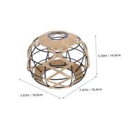 SOIMISS Industrial Vintage Rattan Lamp Shade Ceiling Hanging Light Cover Durable Iron Construction Retro Chinese Style for Cafes Bars Dining Room Ambiance