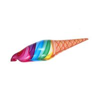 SOIMISS Inflatable Ice Cream Cone Vibrant PVC Ice Cream Balloon for Birthdays Weddings and Parties Reusable Fun Decoration for Adults
