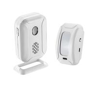SOIMISS Infrared Welcome Doorbell with Motion Sensor Long Distance Range Modes Welcome Doorbell Alarm Home Security Alarm System Selectable Chimes Adjustable Volume USB and Battery Powered