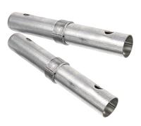 SOIMISS Insert Pins Scaffolding Coupling Pins 2Pcs Galvanized Diameter 34Mm 65Mm Spacing Heavy-Duty Locking for Portable Scaffold Tower Accessories