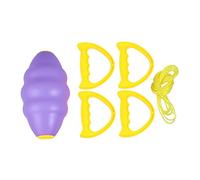 SOIMISS Interactive Two Cooperative Puller for Outdoor Sports Plastic Double Person Hand Draw Balls Safe Thickened Purple Design Promotes Upper Body Workout and Parent Fun