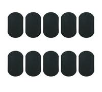 SOIMISS Iron On Cloth Patch Elliptical Knee Patch for Sweaters and Jeans, Flocked Fabric Repair Applique Adhesive Backing, Dark Green, Single Piece for Clothing Mending