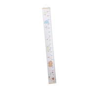 SOIMISS Kids Growth Chart Height Measurement Ruler Hanging Wall Decal Animal Pattern Canvas and Wood Easy to Remove Environmental Protection Random Color for Kids Nursery and Store