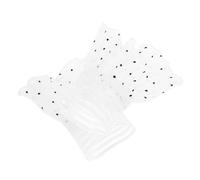 SOIMISS Lace Floral Detachable Wrist Cuffs Women’s Decorative Fake Sleeves Black Dot Pattern Short Lace Hand Accessories for Bridal Prom Wedding