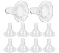 SOIMISS Lamb Milk Feeding Nipples Silicone Pacifiers for Small Animals 10pcs Replacement Teats for Lamb and Calf Feeding Farm Livestock Supplies