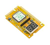 SOIMISS Laptop and PC Motherboard Tester Card, Precise Dual-channel Pci-e Diagnostic Tool for Computer Fault Detection, Versatile Electronics Testing Equipment for Technicians and Repair Professionals