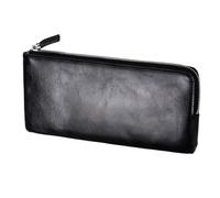 SOIMISS Large Capacity Men’s Long Wallet with Zippered Pu Leather, Multi-Functional Credit Cards Holder and Practical Money Storage Pouch for Outdoor Or School Use