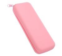SOIMISS Large Capacity Pink Silicone Pencil Case with Zipper Aesthetic Pencil Pouch for Students Portable Stationery Organizer for Girls and Women