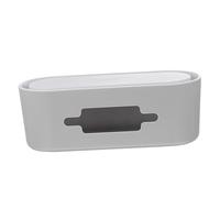 SOIMISS Large Desktop Power Strip Storage Box with Detachable Cover Durable High Strength Plastic Data Cable Organizer for Safe Cord Management and Heat Dissipation Practical Storage Case