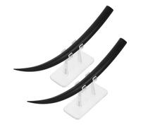 SOIMISS Large Eyelash Model 2pcs B C Curl False Eyelashes Display Stand for Beauty Supplies Training and Demonstration