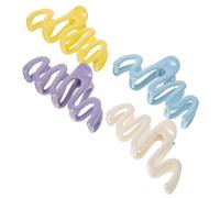 SOIMISS Large Hair Claw Clips Plastic Material 4pcs Jaw Clips for Thick Hair with Simple Design for Cooking and Making