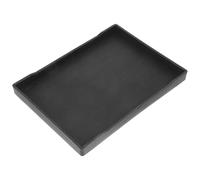 SOIMISS Large Reptile Feeding Bowl and Water Dish Unbreakable Black Plastic Feeding Plate with Shallow Bathing Basin Easy to Clean Terrarium Accessory for Tortoise and Pet for Eating