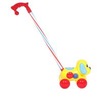 SOIMISS Large Yellow Push Walker Car with Ringing Bell for Boys and Gender Neutral Design Encourages Walking and Muscle Strength Spacious Storage for Early Development Fun