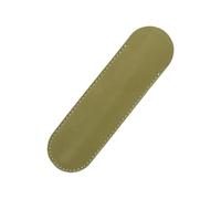SOIMISS Leather Pen Pouch Holder Small Size Olive Green Creative Single Fountain Pen Case Protective Sleeve for Rollerball Ballpoint Pencil Bag