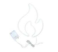 SOIMISS LED Flame Neon Light Indoor Night Lamp Wall Hanging Party Decoration for Bar Home Warm Atmosphere Durable and Safe Design