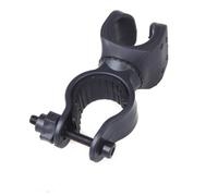 SOIMISS LED Flashlight Handlebar Mount Bracket 360-Degree Rotating LED Torch Holder Clip for Bike Sturdy Black Clamp for Cycling Universal Fit for Bicycles and Motorcycles