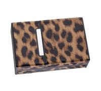 SOIMISS Leopard Print Case Capacity Storage Holder Lightweight Plastic Container for Daily Smoking