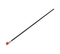 SOIMISS Lightweight Halloween Wizard Staff Prop with Red Sphere Top, Plastic Material, Rounded Safe Edges, for Photo Booth and Haunted House Costume Accessories