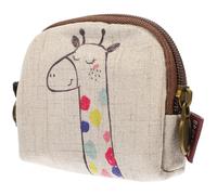 SOIMISS Linen Mini Coin Pouch with Cartoon Giraffe, Classification and Induction Small Key Purse for Travel Makeup and Necklace Storage
