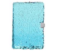SOIMISS Lockable Double-Sided Sequin Notebook for, Cute Mermaid Diary Journal with Secret Lock, for Daily Writing and School Supplies for