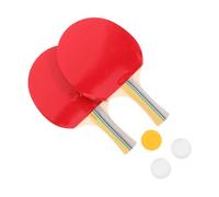 SOIMISS Long Handle Table Tennis Paddle Set Professional DIY Racket Blanks for Stable Control and Comfortable Grip Ergonomic Wood Paddles for Party Games and Training Elegant Packaging
