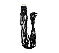 SOIMISS Macrame Ukulele Hanger Woven Rope Durable Guitar Wall Mount Easy Install for Indoor Outdoor Home Decor Nordic Style Gift Black