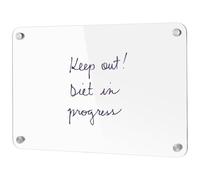 SOIMISS Magnetic Acrylic Dry Erase Board Blank 20X30Cm Refrigerator Writing Board for Household Message Planning