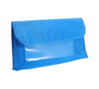 SOIMISS Magnetic Whiteboard Marker Holder Blue Minimalist Dry Erase Pen Organizer with Multifunctional Storage Pockets for Office Classroom Modern Study Spaces