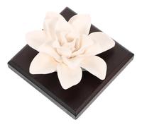 SOIMISS Magnolia Scent Car Perfume Diffuser Portable Ceramic Essential Oil Air Freshener with Decorative Stone Suitable for Vehicle Interior