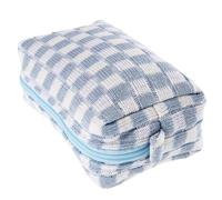 SOIMISS Makeup Storage Bag Quilted Checkered Cosmetic Organizer Portable Travel Toiletry Bag Suitable for and Women
