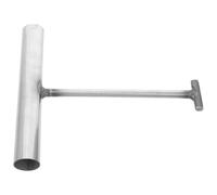 SOIMISS Manhole Cover Pull Hook Heavy Duty Stainless Steel Tool with T Handle for Rolling Door and Drain Cover Lifting