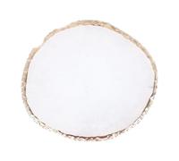 SOIMISS Manicure Nail Art Mixing Pallet Tray White Crystal Agate round Edge Salon Supply DIY Paint Plate for Gel Polish and Nail Tip Display