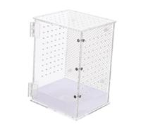 SOIMISS Mantis Enclosure Breeding Container Durable Acrylic Box with Ventilation for Praying Mantis Habitat for Reptiles and Insects Transparent Design for Easy Observation